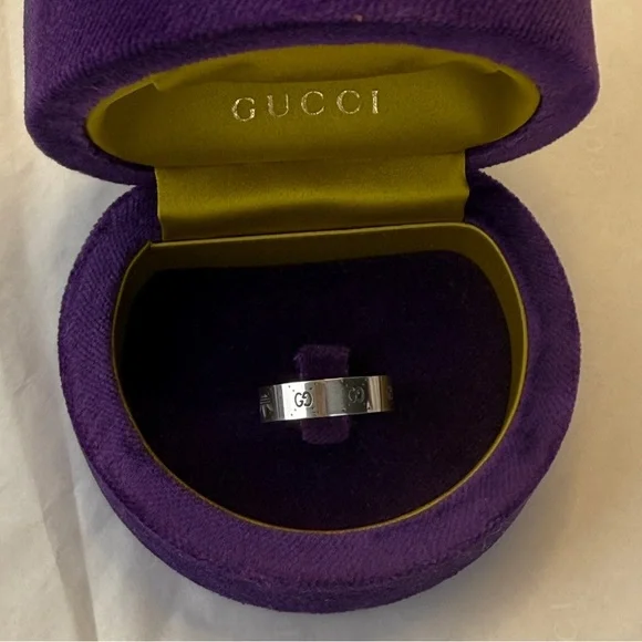 NWT GUCCI SILVER RING COLLABORATION WITH ADIDAS - Picture 3 of 6